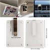 ZAAWUUT Car Photo Holder,Acrylic Car Sun Visor Clip,Detachable Picture Frame