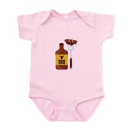 CafePress Barbeque Sauce Meat BBQ Body Suit Cute Infant Bodysuit Baby Romper Petal Pink