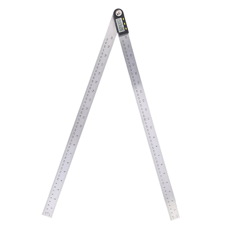 0‑500mm Digital Angle Finder Ruler 0‑360° LCD Protractor Angle Gauge