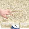 Poligono Bathroom Rug, Non-Slip, Washable, Microfibre Absorbent Bath Mat, Shower