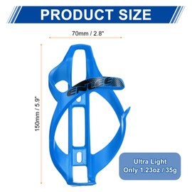 sourcing map Bicycle Water Bottle Holder Lightweight Universal Bike Bottle Cages Cycling Cup Holder for MTB Mountain Road Gravel, Blue