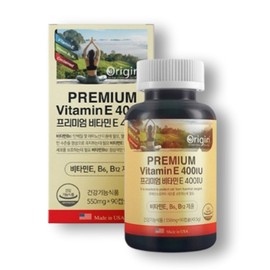 Antioxidant Free radical antioxidant nutritional supplement Vitamin Origin Premium Vitamin E 400IU 90 capsules / 항산화제 활성산소 항산화 영양제 비타민 오리진 프리미엄 비타민E 400IU 90캡슐