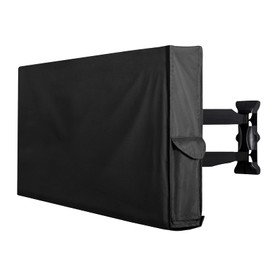 PureFit Waterproof Weatherproof Outdoor TV Cover 36"-39" inch for Outside, TV Covers Protector Enclosure for Flat Screen TVs, Fits up to 37" W x 23" H x 5.5" D, Black