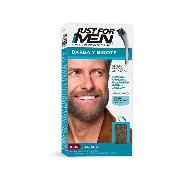 Tinte Just for Men Barba y Bigote Castaño 28g