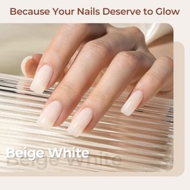 AILLSA Nude Gel Polish Light Natural Jelly Gel Nail Polish Sheer Neutral Color Translucent Gel Polish Skin Tone Soak Off U V Gel for Nail Art French Manicure at Home 0.51 Fl Oz /GB56