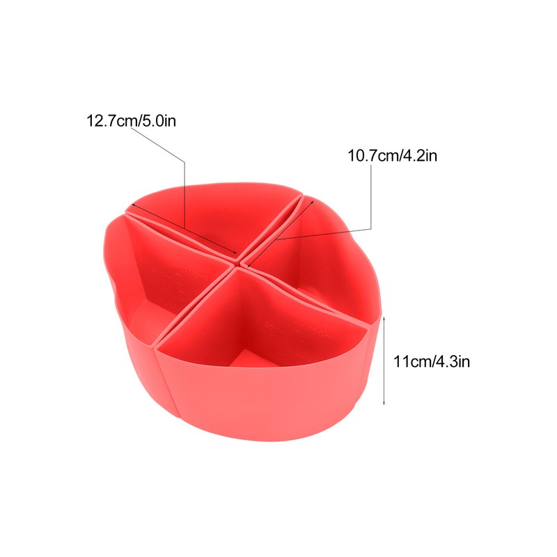 Slow Cooker Divider Liner 4 in 1 Silicone Reusable Leakproof