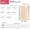 Ring Sizer Adjuster for Loose Rings, 60 Piece Set with