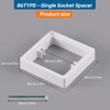 SEEOR Single Socket Spacer 20mm Light Switches Switches Accessory for