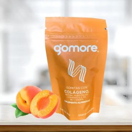 Gomitas Gomore Colágeno Biotina Ácido Fólico Vitaminas 90g Sabor Durazno