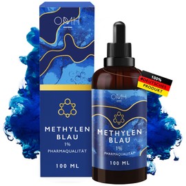 Methylenblau 1% Lösung 100ml Methyl Blau Tropfen hochdosiert laborgeprüft rein in Deutschland hergestellt