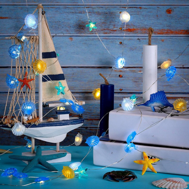 Xuhal 2 Sets Total 20 FT 60 LED Ocean Decor