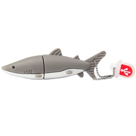USB Flash Drives 16G, USB Pen Drive Waterproof USB Stick, Gift for Students Girls Girls（Shark，16GB）