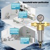 Backwash Filter, Water Filter, Reusable Water Prefilter, Sediment Water Filter,