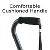 Carex Offset Designer Walking Cane, Height Adjustable Cane with Wrist
