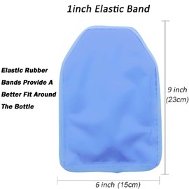 Wine Cooler Sleeve with Protector Instant Cooling and Keeps Your Drink Cold Keep Cool and Chill Champagne Wine (1 pcs Light Blue)