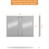 GarveeLife 26W x 24H Inch Stainless Steel Doors for Outdoor