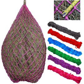 T TEKE 2 pcs Classic Slow hay Feeder hay nets, 40" Length with 2" Holes, Horse Supplies hay Bags for Horses, Goat Feed