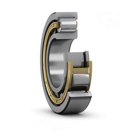 SKF NU 209 ECM/C3 Cylindrical Roller Bearing, Single Row, Removable Inner Ring, Straight Bore, High Capacity, C3 Clearance, Brass Cage, Metric, 45mm Bore, 85mm OD, 19mm Width