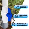 8PCS 3/4" PVC Ball Valve, Shut-Off Ball Valve Socket with