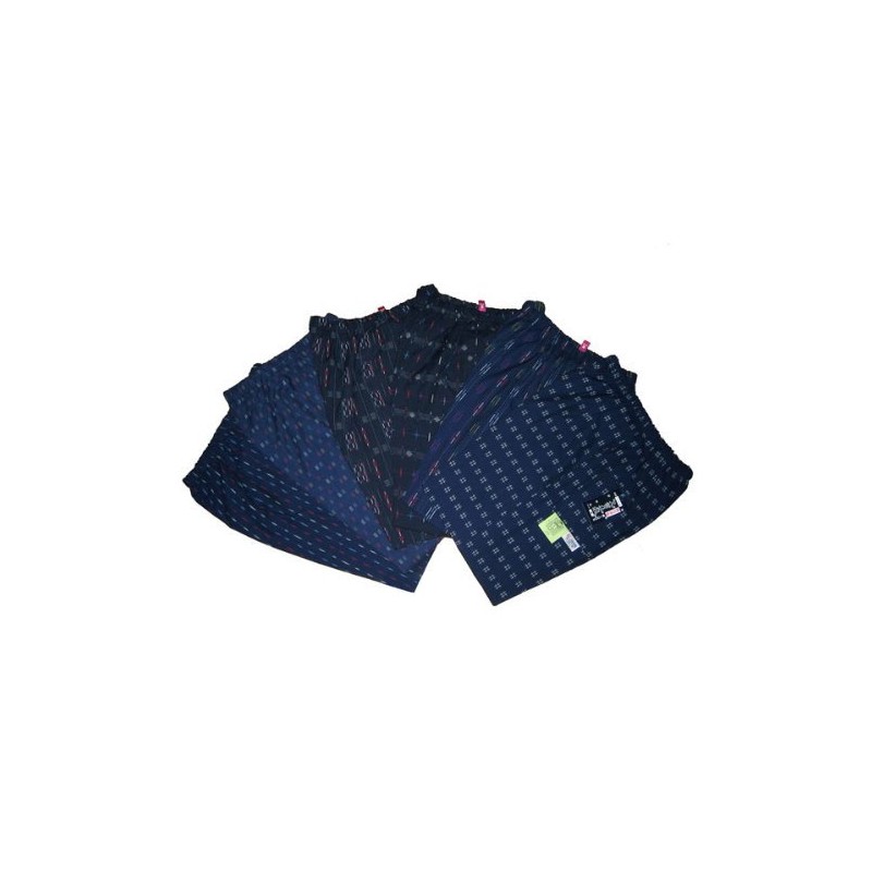 Watanosato, 275-3set] [Kurume-ori Kasuri-Style Dobby Woven Monpe] Set of 3