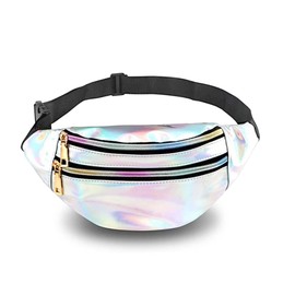 Bum Bag, Belt Bag for Women, Women's Belt Bag, Hip Bags, Waterproof Waist Bag, Men's Bum Bag, Fashion for Men and Women, Party, Festival, Sports, Outdoor, Travel, Silver