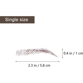 Balacoo 18piezas Pegatinas De Maquillaje Para Cejas Unidades Cómodas y Rápidas Para Regalar