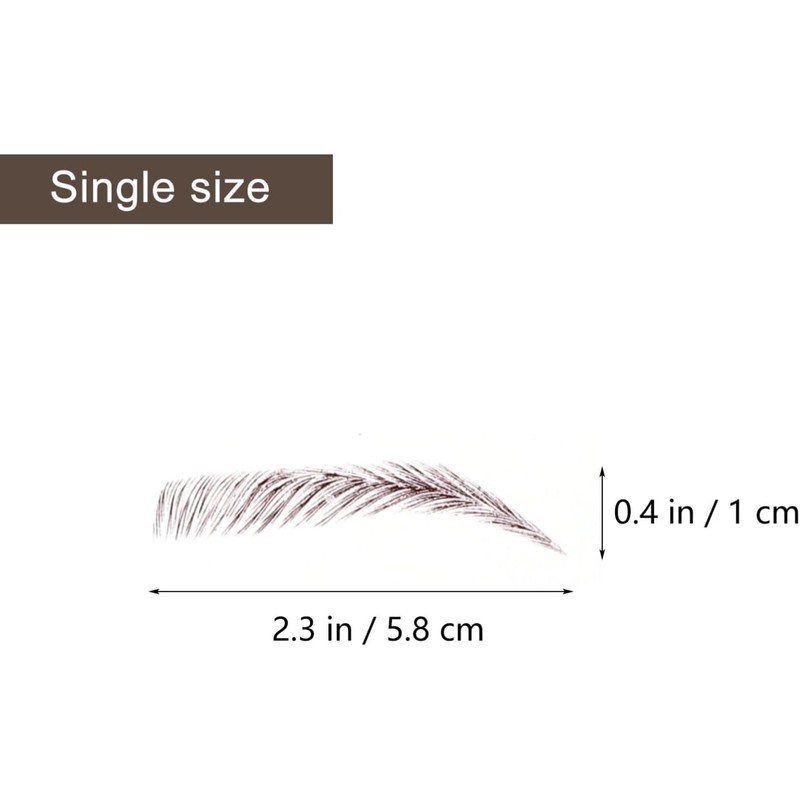 Balacoo 18piezas Pegatinas De Maquillaje Para Cejas Unidades Cómodas y