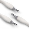 IVON Cuticle Trimmer with Pusher, 3pcs Rubber Tip Cuticle Tool