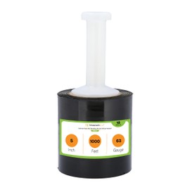 Mini Stretch Wrap for Packing with Handles, 12 Pack, 5 Inch x 1000 Feet, 63 Gauge, Durable Clear Plastic wrap for Moving, Packing wrap Plastic roll for Furniture Wrap