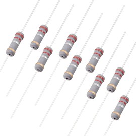 uxcell 50Pcs 0.22 Ohm Resistor, 2W 5% Tolerance Carbon Film Resistors, 4 Bands for DIY Electronic Projects and Experiments