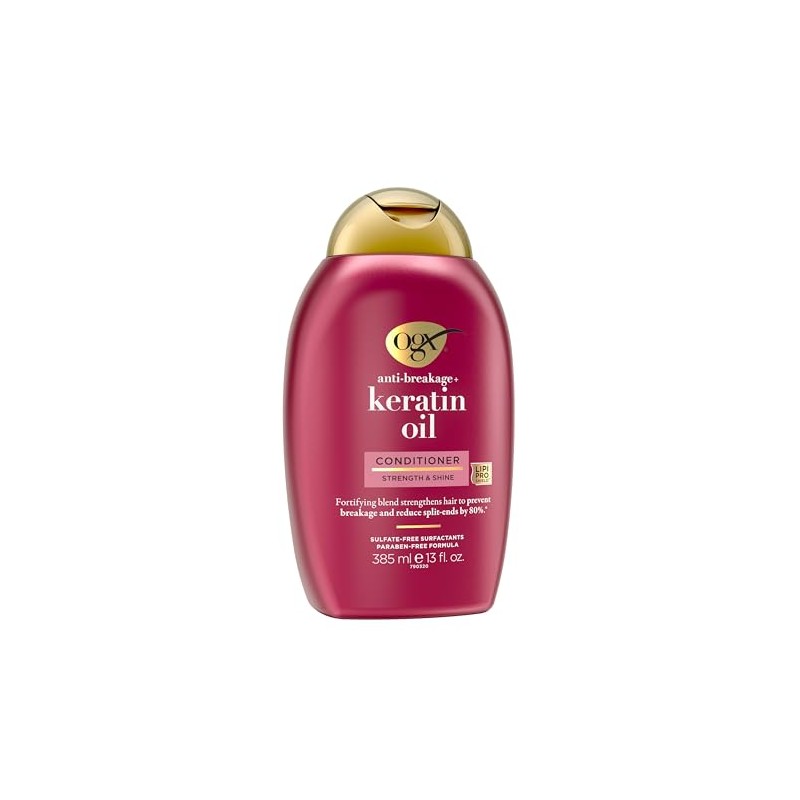 OGX, Acondicionador Anti Quiebre de Aceite de Keratina, 385 ml