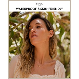 LUUK LIFESTYLE Edelstahl Halskette mit Fisch I Gräten Anhänger, 50cm verstellbare Kettenlänge, schlichtes Design, Geschenkidee für Frauen, roségold