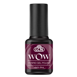 LCN Wow – Hybrid Gel Nail Polish No. 25 Dark Diva (8ml) (Cherry Berry) – Perfect Polished Nails Polish without drying Lamp for up to 10 days