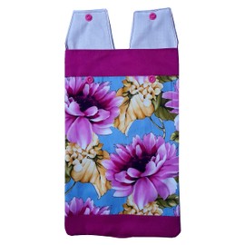 Catheter Leg Bag Holder. Cover. Floral Pattern.