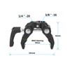 CAMVATE Super Crab Clamp with 1/4"-20 and 3/8"-16 Thread for