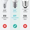 Maelsrlg E17 Intermediate Base LED Bulb, 6W (60 Watt Equivalent)