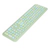 Keyboard Mouse Combo 2.4G Retro Multi Color Mute Cover Wireless