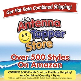 Tenna Tops Giraffe Car Antenna Topper/Mirror Dangler/Desktop Spring Stand (Fits Thick Fat Style Antenna)