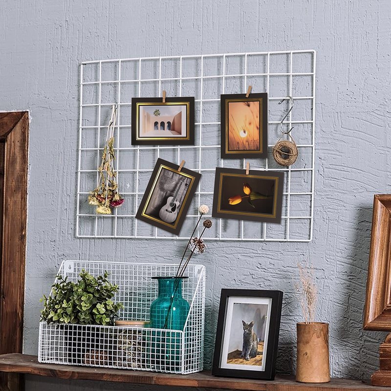 5x7 Cardboard Photo Frame, Paper Picture Frame Cards with Easel,