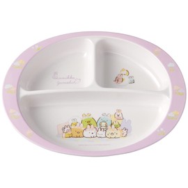 Skater M370-A Children's Melamine Lunch Plate, Plate, Plate, Sumikko Gurashi, Rabbit Oniwa, 25.4 fl oz (750 ml)