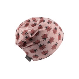Sterntaler Beanie Ladybird Summer Jersey - Baby Hat Made of Flame Yarn Jersey for Girls with UV Protection 50+ - Lightweight Hat with Print Protects the Head from the Sun, Pale Pink
