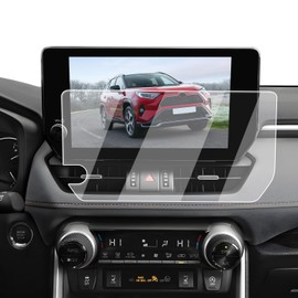 Screen Protector For 2023-2025 Toyota RAV4(XLE Premium/Adventure/TRD Off-Road/Limited/XSE) 10.5-Inch Touch Screen - 9H Hardness Tempered Glass HD 2023-2025 Toyota RAV4 Accessories Anti Fingerprints