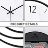 Decorative Wall Clock,Silent Non-Ticking Quality Quartz Movement Battery Operated,Large Wall