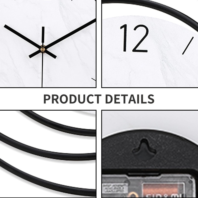 Decorative Wall Clock,Silent Non-Ticking Quality Quartz Movement Battery Operated,Large Wall