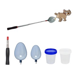 KFZDCG Dog Urine Sample Catcher, Dog Cat Urine Collector with 2 Spoons, Reusable Telescopic Urine Sample Catcher for Dog Cat