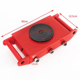 8T Dolly, GDAE10 Industrial Machinery Mover with 360° Rotation Cap Skate Hand Truck Cart Appliance Wheels Rollers for Furniture Cargo Trolley Moving Home Warehouse