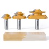 REKCKRUL 3 PCS Professional 45 Degree Lock Miter Router Bit