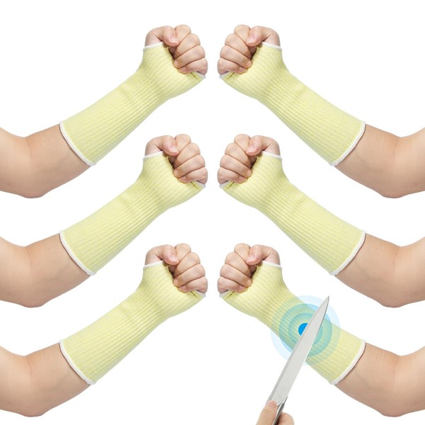 PATIKIL 10 Inch Cut Resistant Sleeve, 3Pairs Arm Safety Protectors