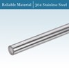 QUARKZMAN 200mm x 4mm 304 Stainless Steel x 5pcs Linear