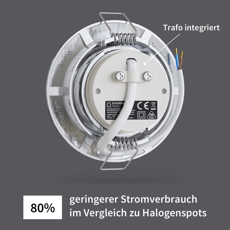 LED Spot Stainless Steel Set of 3